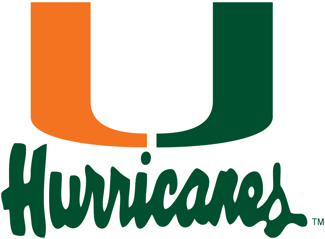 Miami Hurricanes 1979-1999 Alternate Logo iron on paper